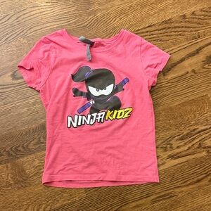 Pink Ninja Kids Shirt for kids size M